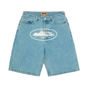 Short Corteiz Alcatraz Denim en azul